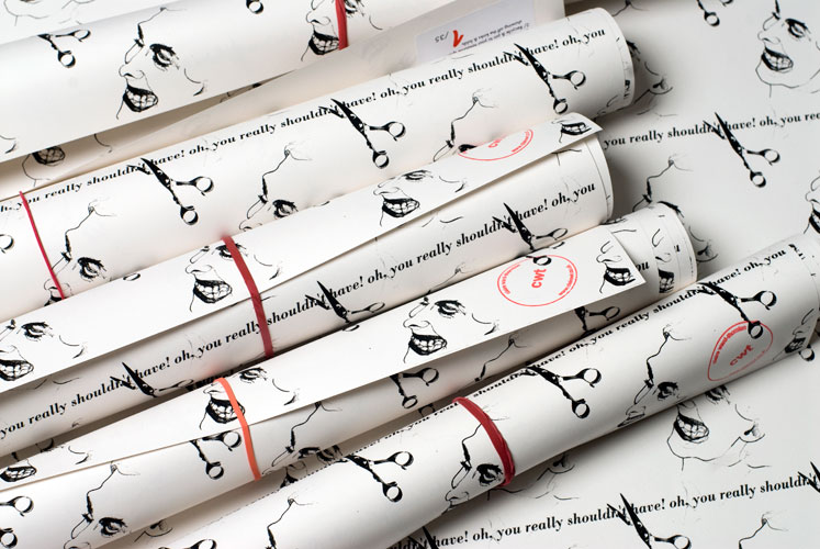 wrapping paper rolls