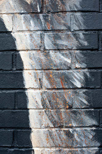 painted brick texture paint splats